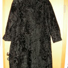 Pelzmantel,Persianer,Vintage,Schwarz,Größe 48/50,Mantel,A-Form,Echtpelz,XL/XXL